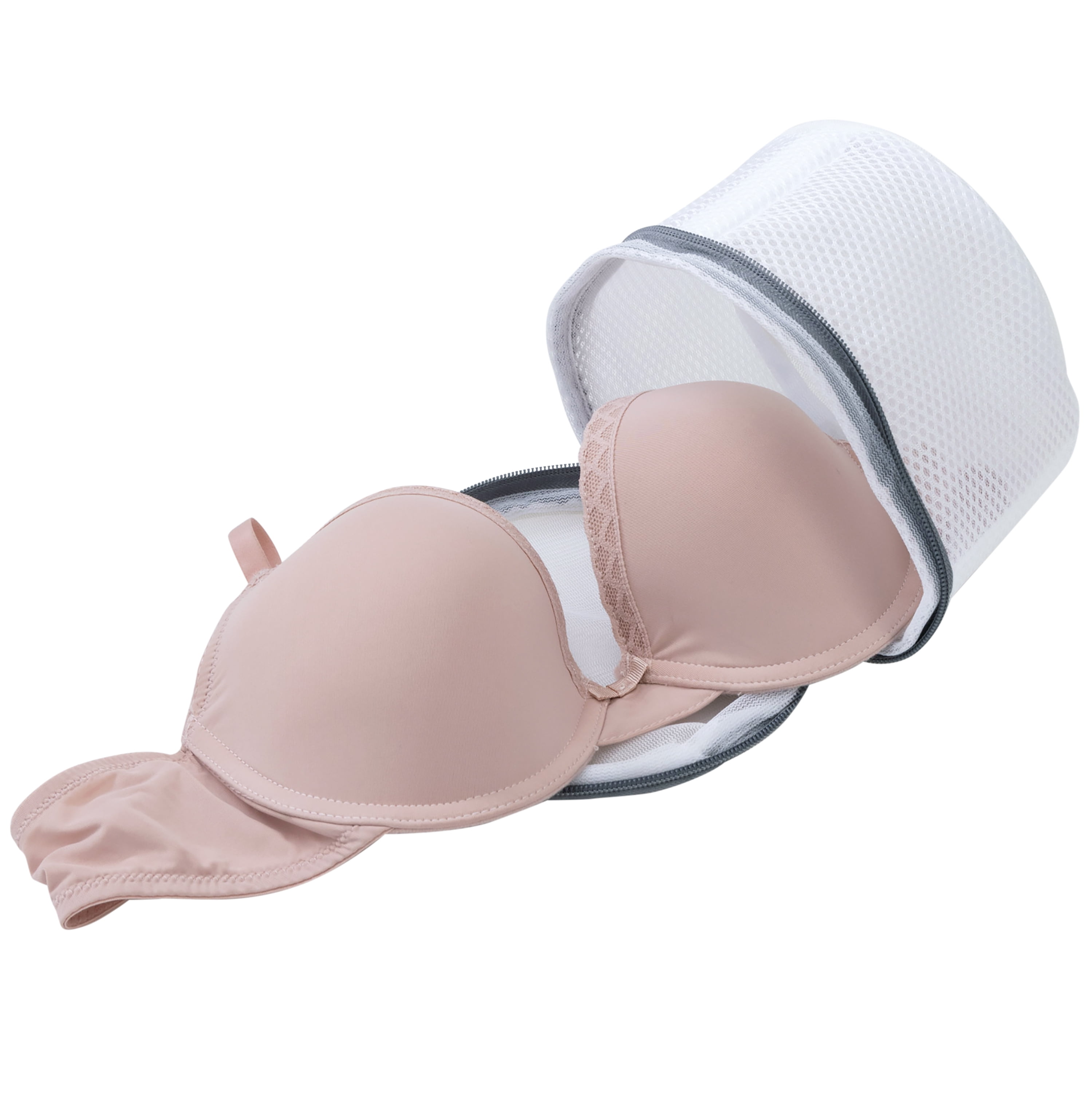 Mainstays Mesh Multi Size Bra Wash Bag, White