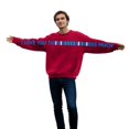 thumbnail image 5 of FUZHIQ I Love You This Much Couple Matching Pullover Sweatshirts Hug Fit Unisex Oversized Casual Crewneck Sweatshirt Cozy Hug-Worthy Tops for Couples, 5 of 7