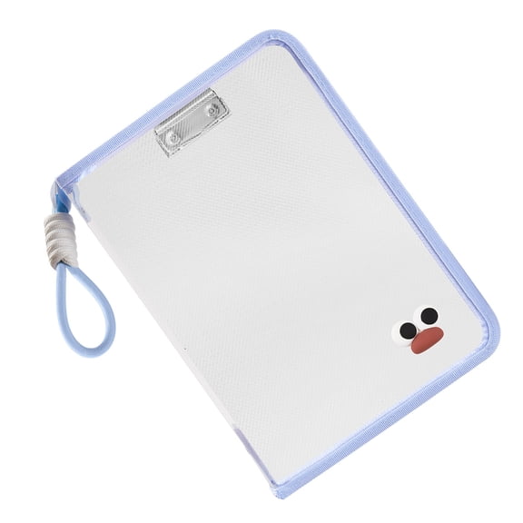 Clear PVC Folder With Handle Water Resistant Document Carring Bag File Organiser