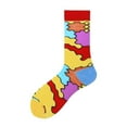 thumbnail image 4 of Calcetines de moda de otoño e invierno para hombres y mujeres, calcetines de patineta con dibujos de animales y rompecabezas de colores, 4 of 6