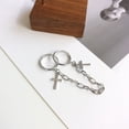 thumbnail image 3 of Miangastore Punk Style Alloy Cross Shape Chain Ring 1Set 3.9x0.7In, 3 of 9