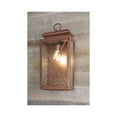 thumbnail image 3 of Wakeford Collection One-Light Antique Copper and Clear Water Glass Transitional Style Medium Outdoor Wall Lantern, 3 of 22