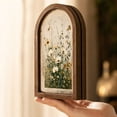thumbnail image 6 of Vintage Floral Arch Framed Wall Art with Double-Layer Wooden Frame and Wildflower Butterfly Motif for Living Room Wall Decor, 6 of 7