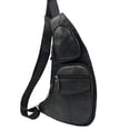 thumbnail image 3 of Mochila bandolera de piel Hebetag con bandolera para hombre y mujer, 3 of 7