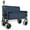 Dark Blue, variant on 3-in-1 Folding Wagon with Bench Seat – 500lbs Capacity, 9"x4" Beach Tires for Camping & Beach,