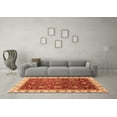 thumbnail image 3 of Ahgly Company Indoor Rectangle Abstract Orange Modern Area Rugs, 6' x 9', 3 of 4