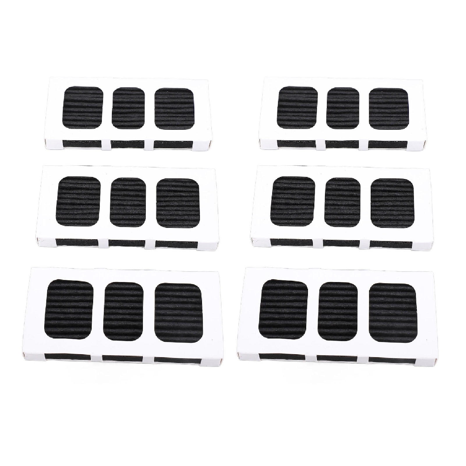 Refrigerator Air Filter Replacement, Effective Refrigerator Air Filter Activated Carbon Cotton 6PCS Easy Installation With Brush For PD00044143