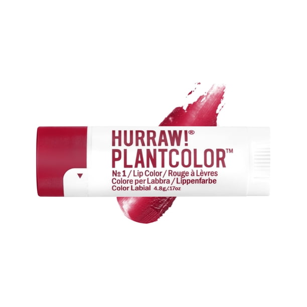 ¡Hurra! Color de Labios Plantcolor nº1: Tono rojo. Alternativa a bálsamo y lápiz labial con color altamente pigmentados. Vegano y natural. Fácil aplicación. Construible. Primero de su tipo. Hecho en