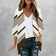 thumbnail image 1 of Cárdigan de manga larga para mujer, blusa informal estampada con bolsillo, abrigo tipo cárdigan para mujer, 1 of 5