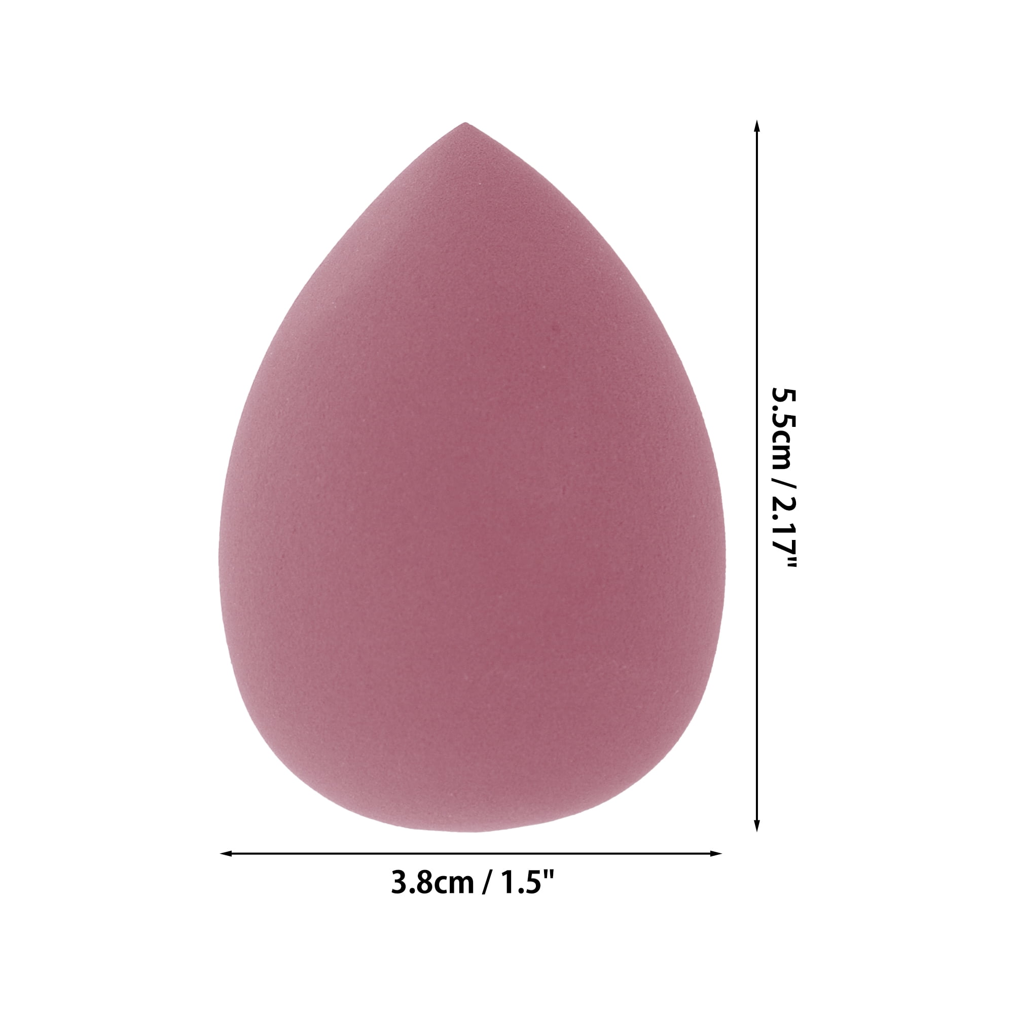 Unique Bargains 2 Pcs Portable Teardrop Face Makeup Sponge Wine Red