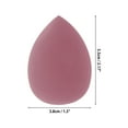 thumbnail image 2 of Unique Bargains 2 Pcs Portable Teardrop Face Makeup Sponge Wine Red, 2 of 4
