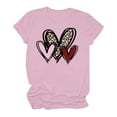 thumbnail image 3 of LSLJS T-Shirt Décontracté à Manches Courtes et Col Rond pour Femmes avec Imprimé Cœur, 3 of 3