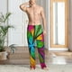 thumbnail image 2 of Balery Multicolored Beautiful Flower Pantalones de pijama para hombre, pijama ultraligero, pantalón de descanso-Medium, 2 of 6