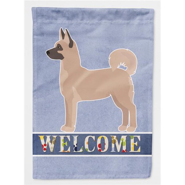 Carolines Treasures CK3705CHF Akita Shepherd Welcome Flag Canvas House Size