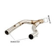 thumbnail image 4 of GFYSHIP For Yamaha XT 660 2008 2009 2010 2011 2012 2013 2014 2015 2016 2017 XT660Z Tenere 660 XT660 Motorcycle Exhaust Pipe Muffler With Middle Link Pipe System, 4 of 7