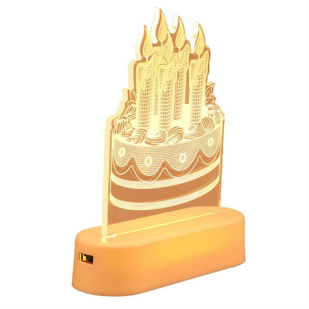 Advancent Happy Birthday Letter Lights Impermeable Habitación romántica Luces Decoración Luz nocturna Linterna LED con fuente de alimentación de doble Iluminación navideña No.1 Advancent HA027833-01