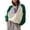 GreenWhite, variant on Women’s Sherpa Lightweight Fleece Pullover Button Down Cropped Winter Fuzzy Jacket Sweatshirt Coat with Pockets