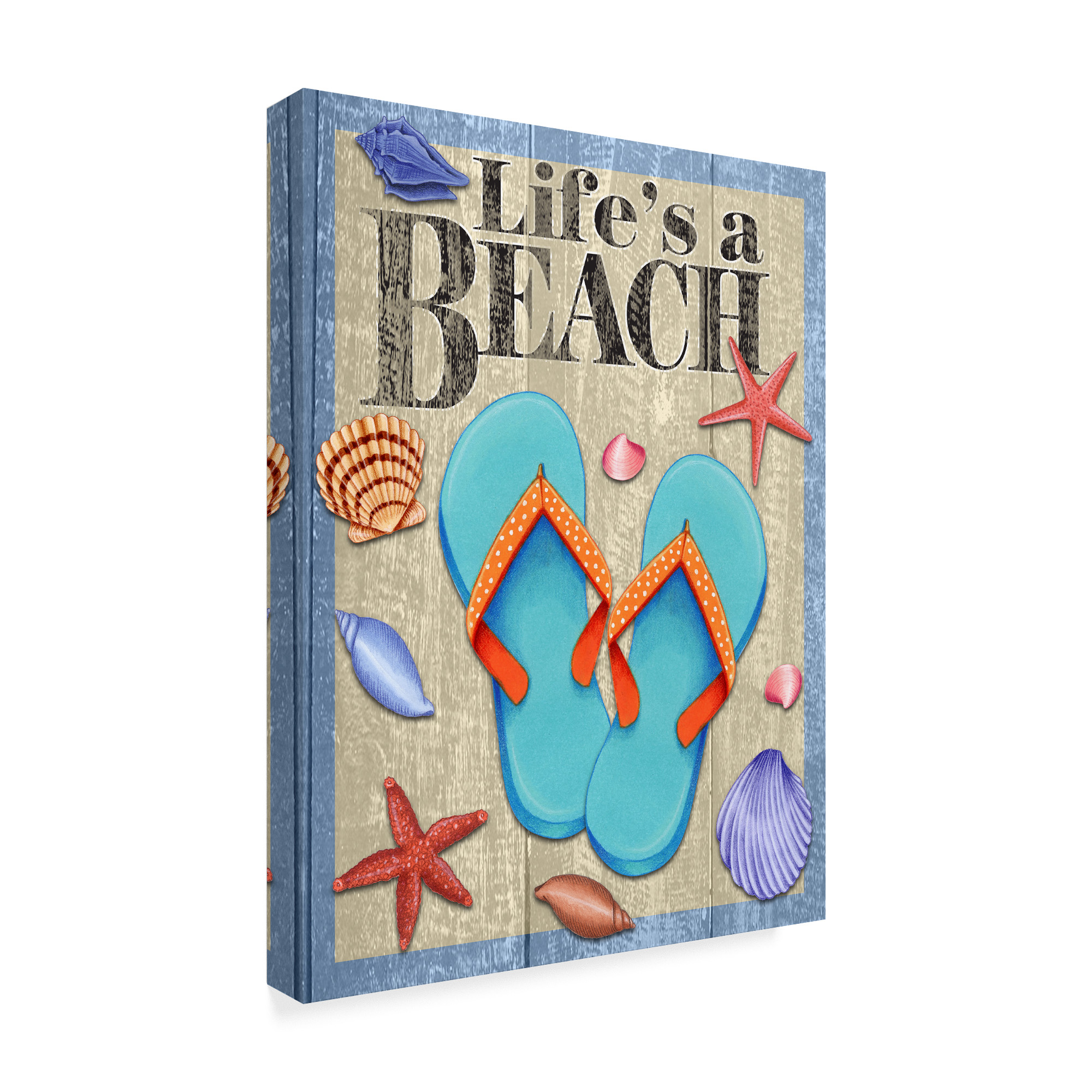 Trademark Fine Art 'Lifes A Beach' Canvas Art by Kimura Designs