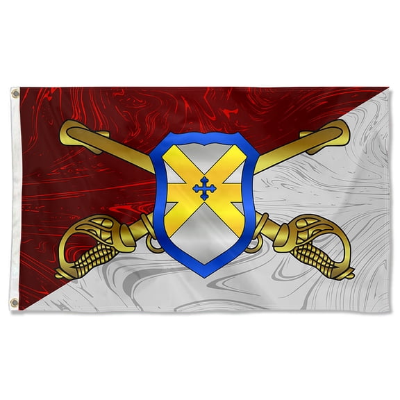 Cayyon United States 62d Cavalry Division Flag 3x5Feet Military Banner with 2 Brass Grommets