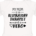 thumbnail image 4 of Inktastic My Mom is a Respiratory Therapist and a Hero Boys or Girls Long Sleeve Baby Bodysuit, 4 of 5