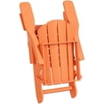 thumbnail image 6 of Paradise 3-Piece Set Folding Adirondack Chair with Square Side Table and Ottoman, 6 of 10