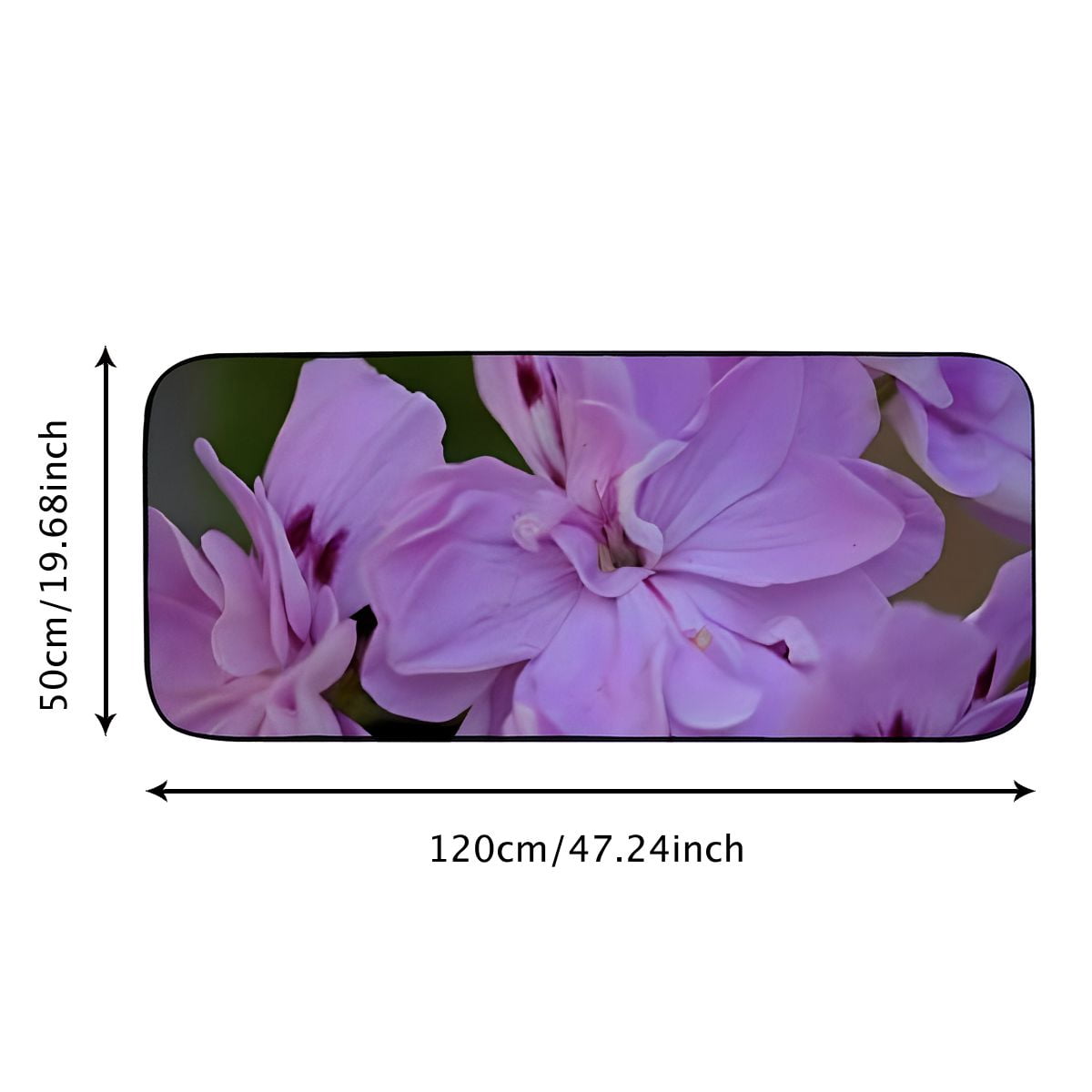 Heduofu Decorative Door Mat, Door Mat with Non-Slip Rubber Backing, Easy Cleaning, Traps Dirt, Rug for Entry, Patio, Garage - Floral Nature Blooming 19.68*47.24 in