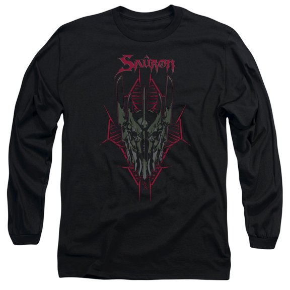 Hobbit Evils Helm Long Sleeve Adult 18/1 T-Shirt Black