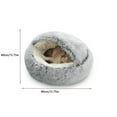thumbnail image 2 of Cat Beds for Indoor Cats, Cat Cave for Puppy and Kitty, Calming Small Dog Bed for Small Dogs with Cover Cave, Cozy Warming Fluffy Washable Anti-Slip Pet Sleeping Bag (15.7 * 15.7inch), 2 of 4
