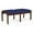 Blue, variant on Lenox Wood Reception Waiting Room 18" 2-Seat Bench / Walnut Wood / Black