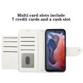 thumbnail image 2 of for Motorola Moto G Play 4G 2024 Wallet Case, Elegant Card Holder Cash Slot PU Leather Kickstand Wrist Strap Shockproof Protective Flip Women Girls Case for Motorola Moto G Play 4G 2024, White, 2 of 7