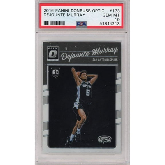 Graded 2016-17 Panini Donruss Optic Dejounte Murray #173 Rookie RC Basketball Card PSA 10 Gem Mint