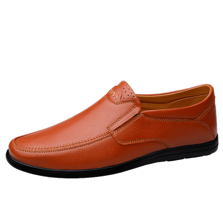 

Men‘s Leather Stitch Loafer Shoes Breathable Lightweight Slip On Casual Shoes Men‘s Sneakers Spring And Summer