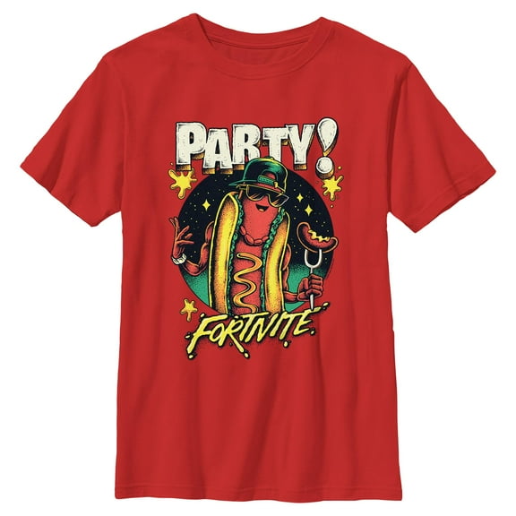 Boy's Fortnite The Brat Party Logo Graphic T-Shirt