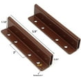 thumbnail image 2 of 2 PCS Bed Frame Post Double Hook Slot Bracket Hanging Piece Bed Hook Plates with Screws (5.9inch Length), 2 of 6