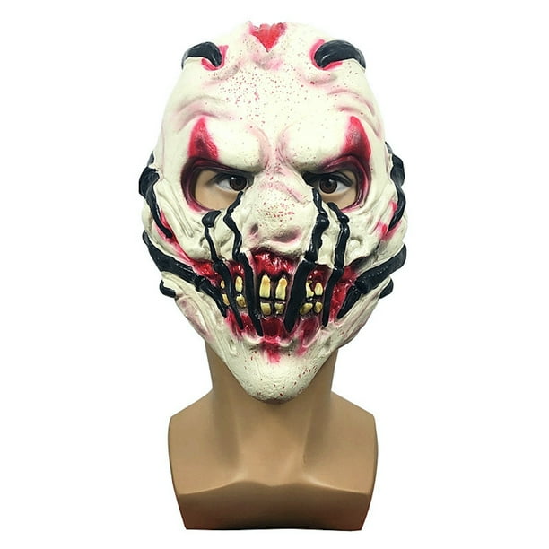 Máscara para disfraz de cosplay, horror, mueca, látex