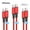 Red, variant on Cshidworld USB C to USB C Cable [3/6/6 ft, 3-Pack], Type C Charger Cord,Compatible iPhone 15 Samsung Galaxy S22 S21 S20 Ultra 5G Note 20/10, Pixel 7 6 Pro 5 4 3 2 XL & USB-C Laptop Tablet,Black