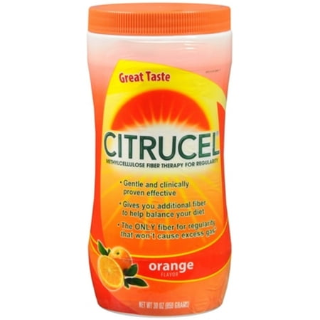 Citrucel Orange Flavor, 30 oz (Pack of 2)