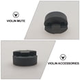 thumbnail image 4 of GETAJGHSD 5Pcs Rubber Violin Practice Mute Black Round Style for Volume Control and Quiet Practice, 4 of 8