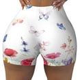 thumbnail image 2 of Fotbe Meadow flowers with butterfly Seamless Shorts, Womens Workout Shorts High Waist Stretch Booty Short for Gym/Yoga/Running/Biking-XX-Large-X-Large, 2 of 8