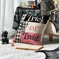 thumbnail image 4 of Sm:)e Pink Trick or Treat Ghost Pumpkin Happy Halloween Pillow Covers 18x18 Inch Set of 2, Cushion Covers for Sofa Home Decor, 4 of 8