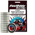 thumbnail image 1 of FastEddy Bearings Roulement Scellé en Caoutchouc 17x30x7 6903-2RS (10 Unités), 1 of 3
