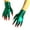 Green, variant on 2pcs Gothicism Costume Gloves Make Up Clawed Gloves Versatiles Costume Gloves