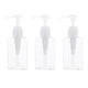 thumbnail image 1 of Dispensador de champú y acondicionador de 150 ml, paquete de 3 botellas vacías con bomba, reutilizables, recargables para gel de ducha, acondicionador, loción, desinfectante de manos, 1 of 5