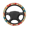 thumbnail image 4 of YFYANG Universal Elastic Vintage Abstract Floral Car Steering Wheel Cover, Non-Slip Sweat Absorbent, 4 of 8