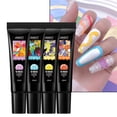 thumbnail image 3 of 10ml Nail Drawing Glue Safe Ingredients Bright Color Stunning Visual Effect High Saturation Semi-Permanent Fast Dry Paste Manicure Drawing Gel Nail Phototherapy Glue Nail Supplies, 3 of 8