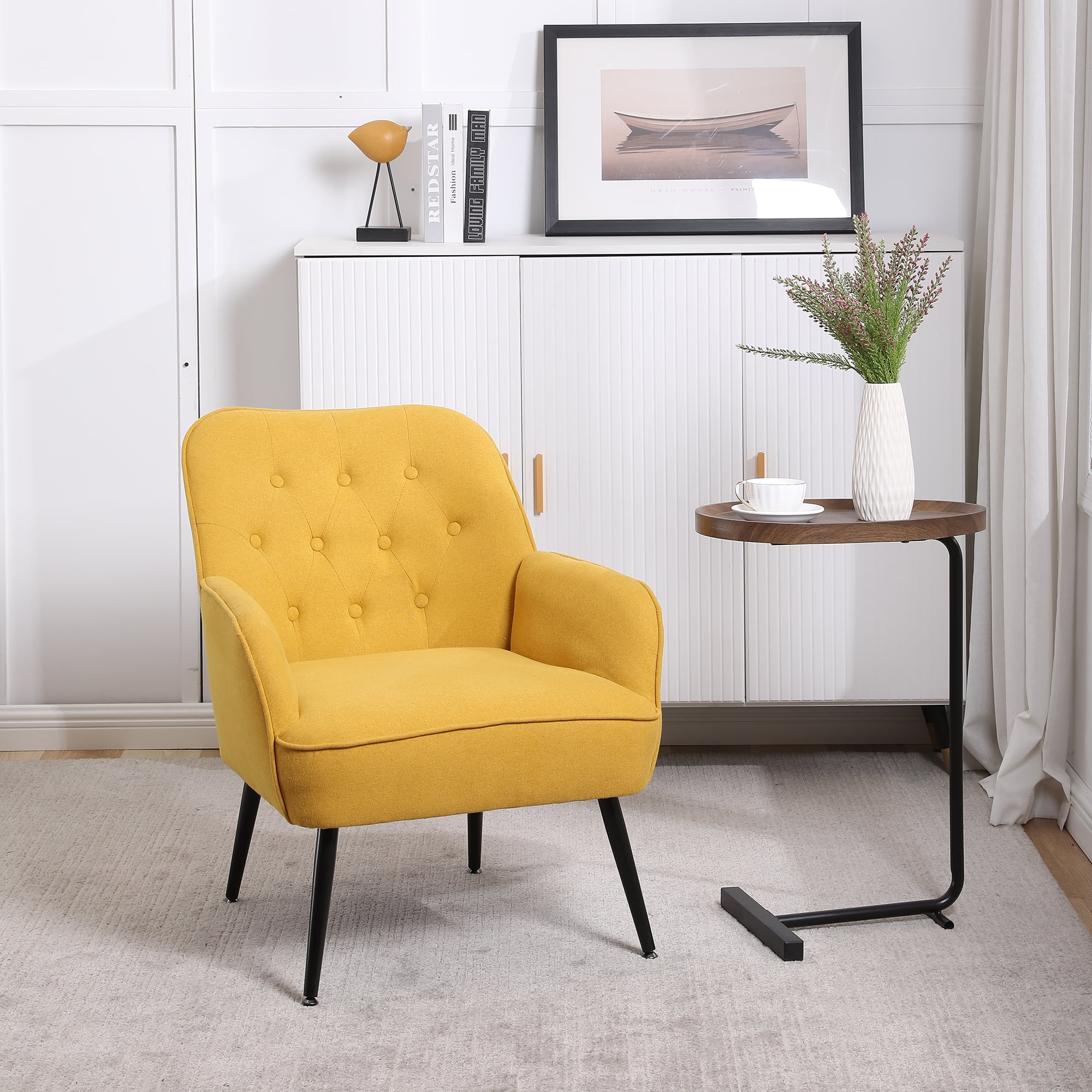 Kadyn 31" Armchair, Single Sofa Chairs for Living Room, Yellow Lounge Chair Kadyn 31" Armchair, Single Sofa Chairs for Living Room, Yellow Lounge Chair