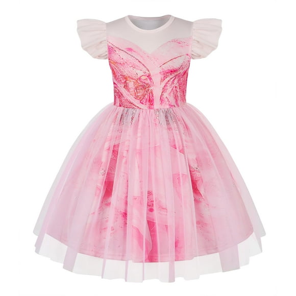 Disfraz de Halloween Marendyee Pink Witch para niñas de 7 a 8 años