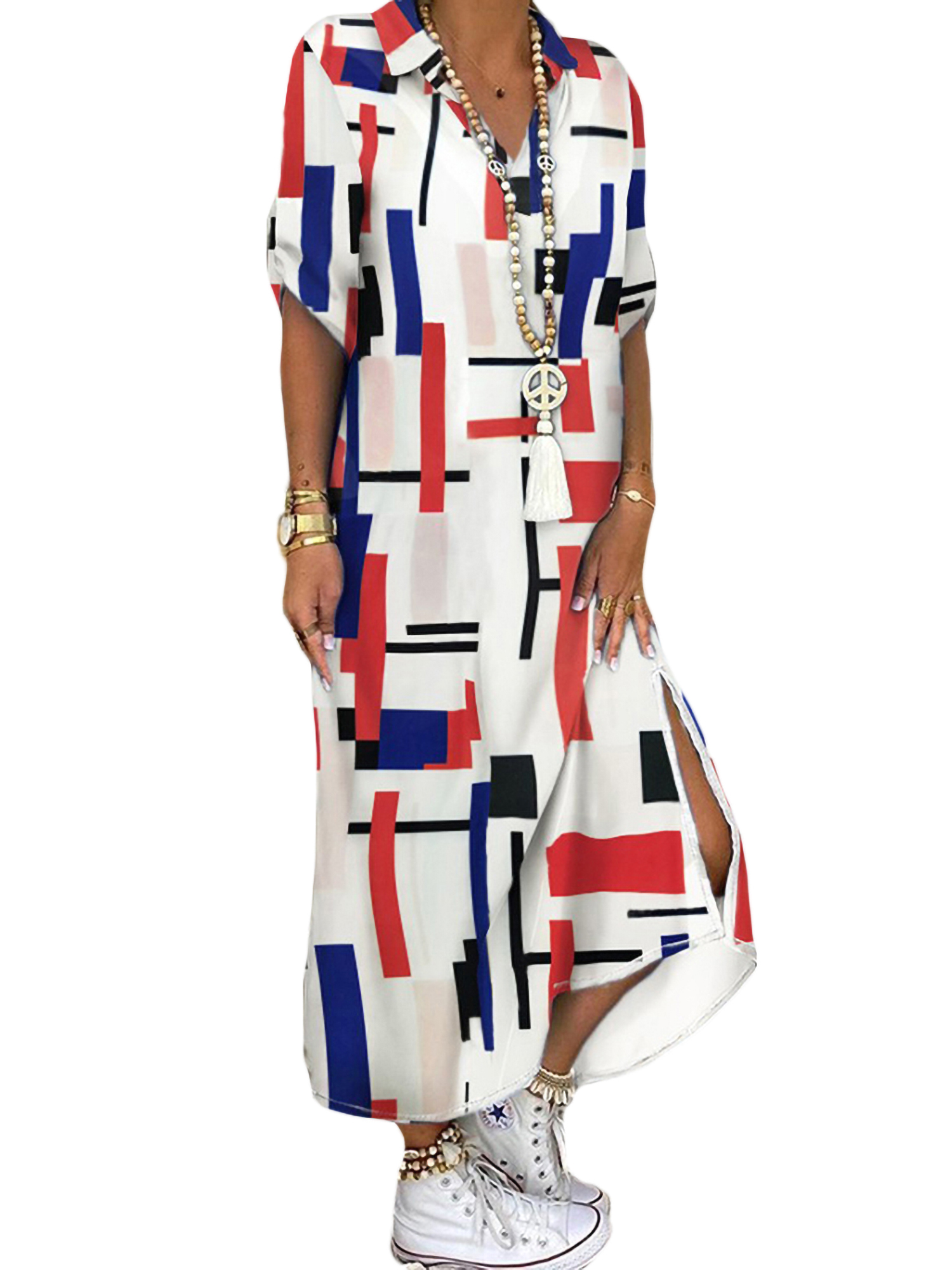 Bohemian loose casual dress Clearance