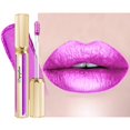 thumbnail image 1 of Depuplum Barras de labios moradas para mujer, barra de labios metálica, brillo de labios de larga duración, brillo metálico, ligero, hidratante, completa, color de labios DP102 Piggy, 1 of 1