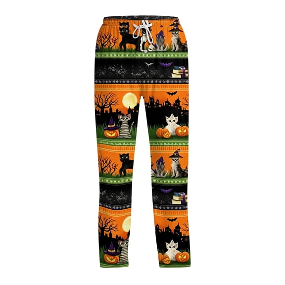 Satingcolo Funny Mens Pajama Pants Sleepwear Lightweight Novelty Lounge Pants Pj Bottoms with Elastic Waist Drawstring